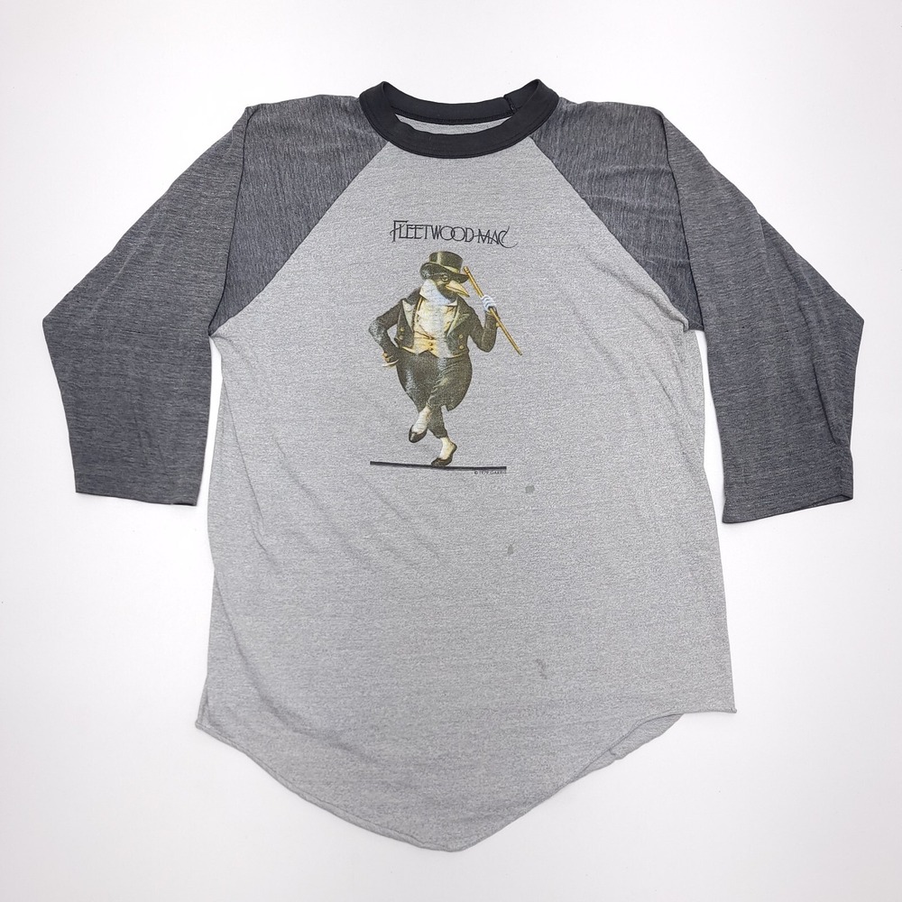 Vintage 70's Fleetwood Mac Tusk Tour Concert T-Shirt 1979 Raglan Rock Shirt L